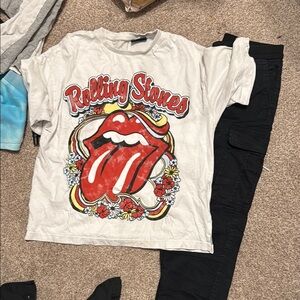 The Rolling Stones White and Black Kids Matching Set